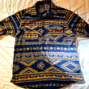 Aztec Fleece Men’s button up shirt